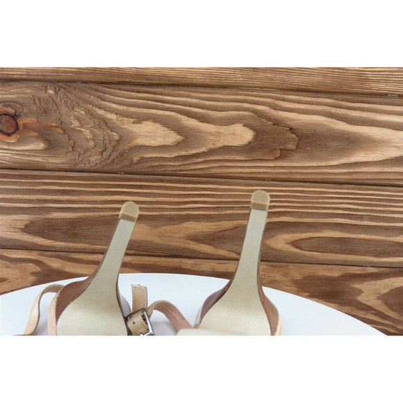 Enzo‎ Angiolini Women Sz 8.5 M Beige Platform Patent Leather Shoes Starlite - Picture 8 of 8